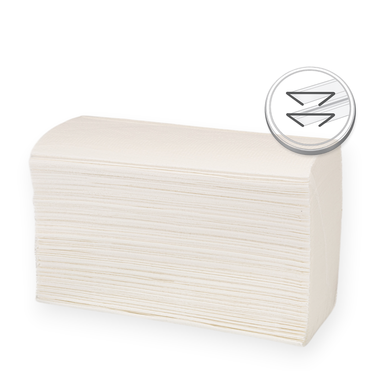 Papierhandtuch 21×24 cm 2-lagig Zellulose C-Falz – 3.000 Blatt/Karton