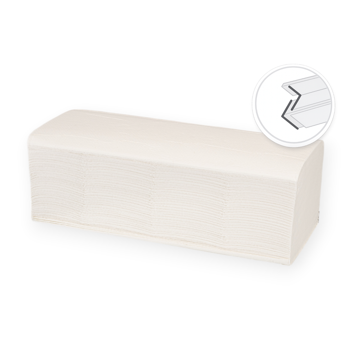 Papierhandtuch 25×21 cm 2-lagig Zellulose V-Falz – 3.150 Blatt/Karton
