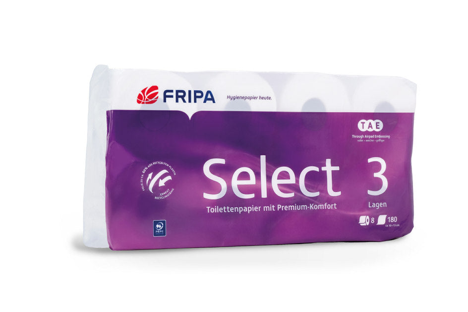 FRIPA Select TAE Toilettenpapier 3-lagig Zellstoff