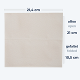 Papierhandtuch 21×21,4 cm 2-lagig Zellulose V-Falz – 3.150 Blatt/Karton