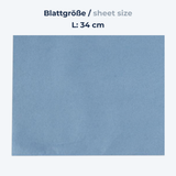 Putztuchrolle Blau 3-lagig Zellulose – 340 m / 1000 Abrisse (1 Rolle/Karton)