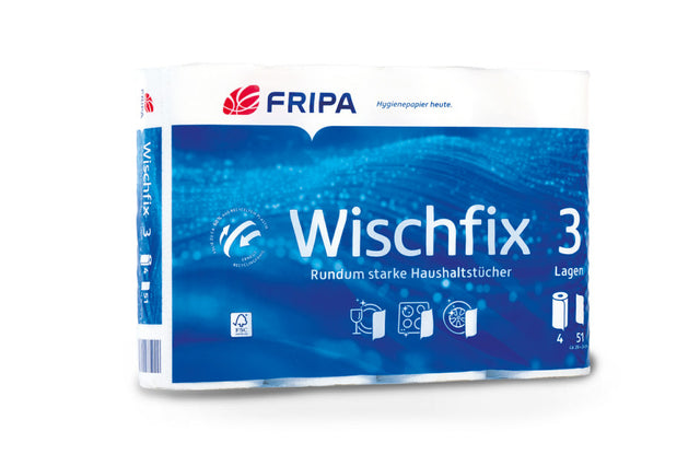 FRIPA Wischfix Küchenrollen 3-lagig Zellstoff