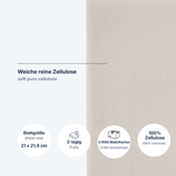 Papierhandtuch 21×21,4 cm 2-lagig Zellulose V-Falz – 3.150 Blatt/Karton