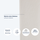 Papierhandtuch 21×24 cm 2-lagig Zellulose C-Falz – 3.000 Blatt/Karton