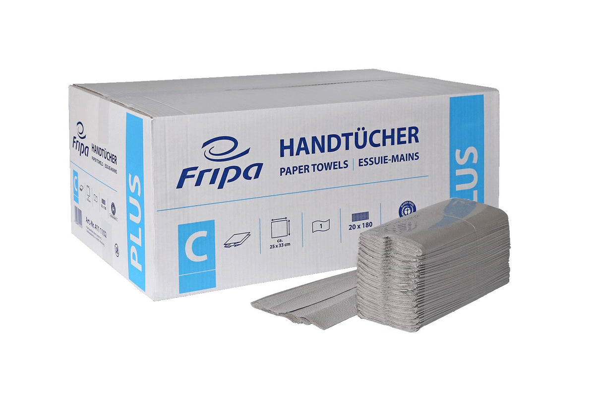 FRIPA Plus Papierhandtücher 1-lagig Recycling, natur