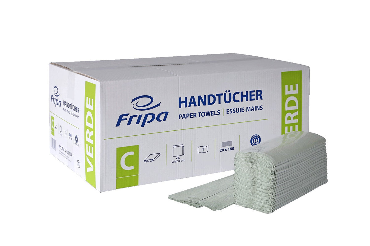 FRIPA Verde Papierhandtücher 1-lagig Recycling, grün