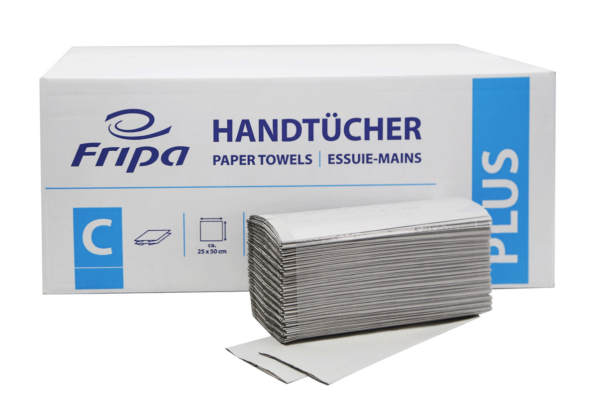 FRIPA Plus Papierhandtücher 1-lagig Recycling, natur