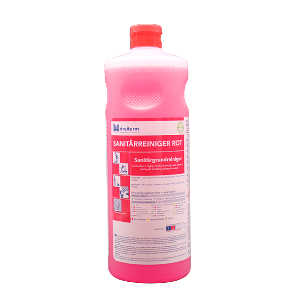Dreiturm Sanitärreiniger ROT