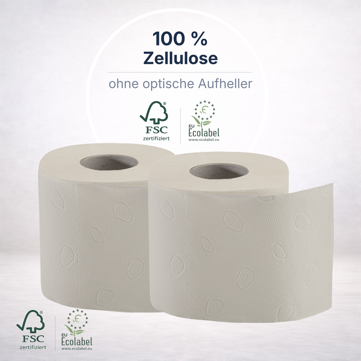 Toilettenpapier 2-lagig Zellulose – 64 Rollen (Großpack)