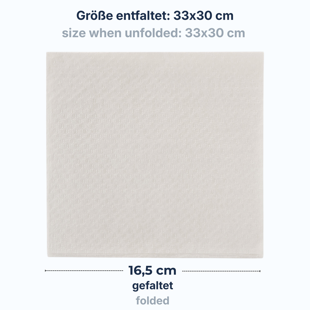 Servietten 33×30 cm 1-lagig Zellulose – 6.000 Stück/Karton