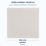 Servietten 33×30 cm 1-lagig Zellulose – 6.000 Stück/Karton