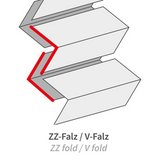 Papierhandtuch 21×21,4 cm 2-lagig Recycling V-Falz – 3.600 Blatt/Karton
