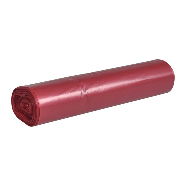 Abfallsack 70 l, 57,5x100 cm, LDPE, Recycling, 32 my - Rot