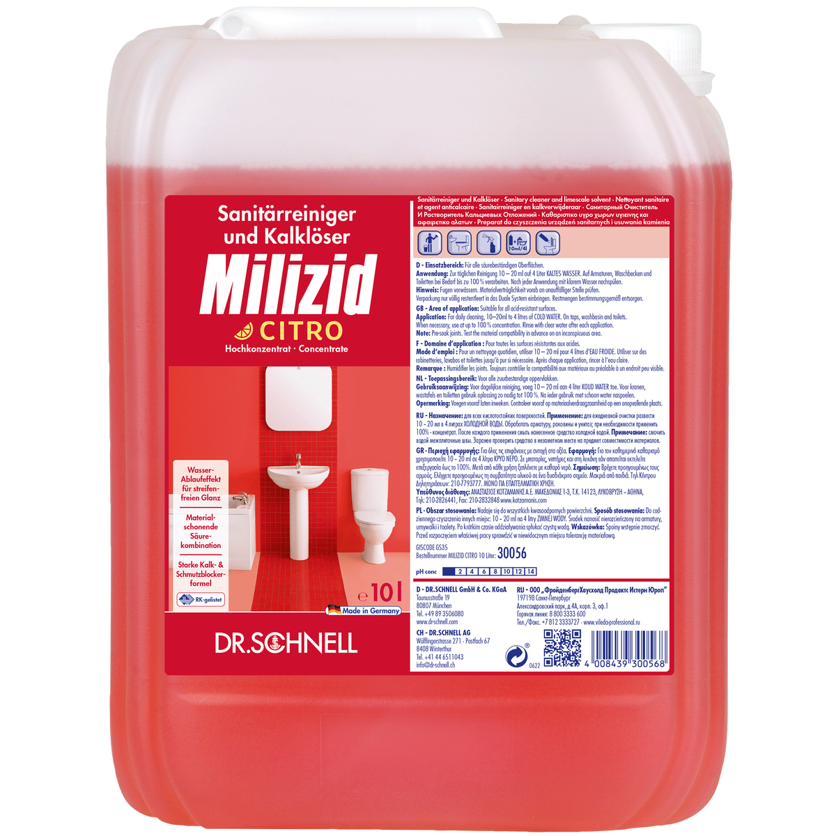 DR. SCHNELL MILIZID Sanitärreiniger