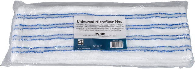 Borsten Mopp, Weiß/Blau - 50 cm – Karton 50 Stück