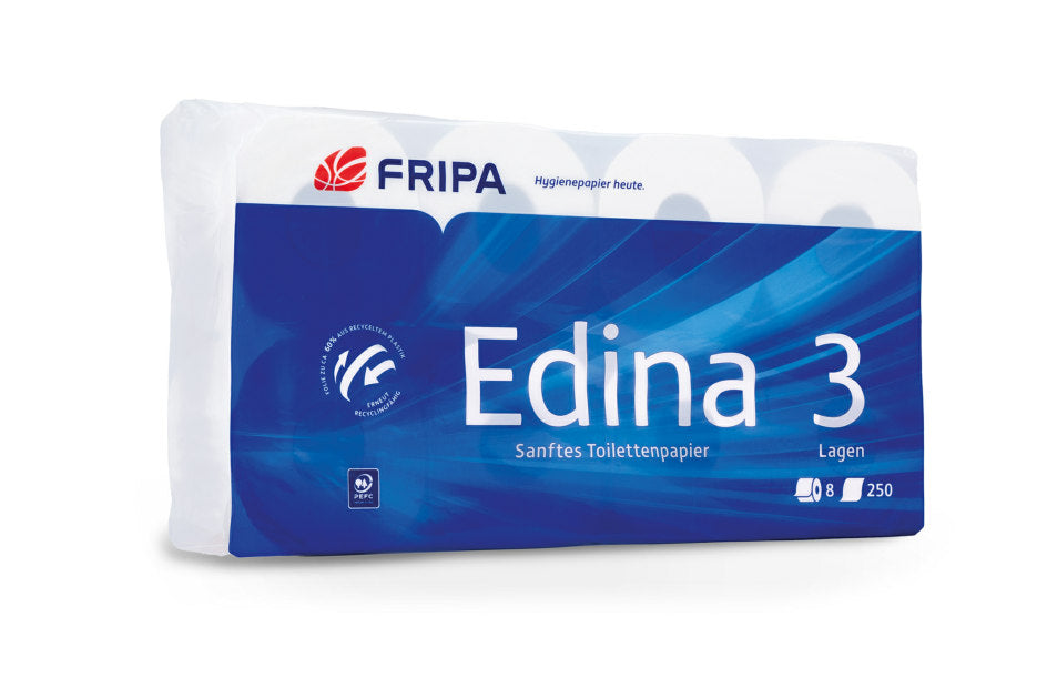 FRIPA Edina Toilettenpapier 3-lagig 100 % Zellstoff
