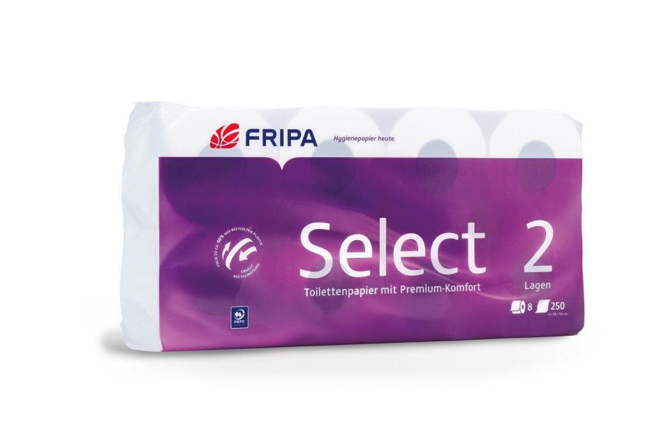 FRIPA Select Toilettenpapier 2-lagig 100 % Zellstoff