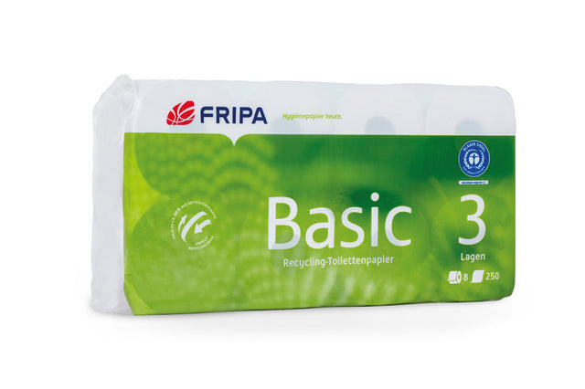 FRIPA Basic Toilettenpapier 3-lagig Recyclingpapier