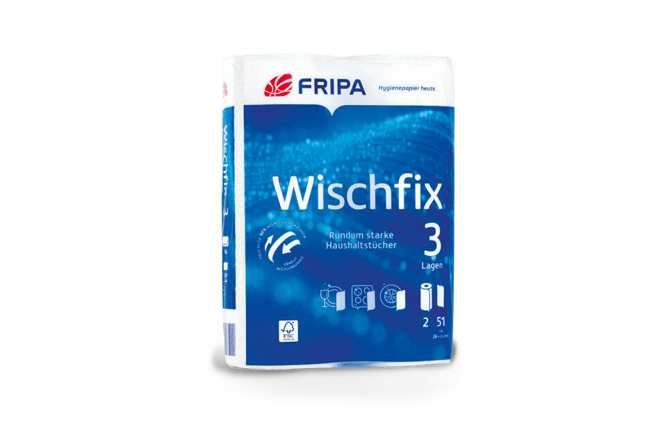 FRIPA Wischfix Küchenrollen 3-lagig 100 % Zellstoff