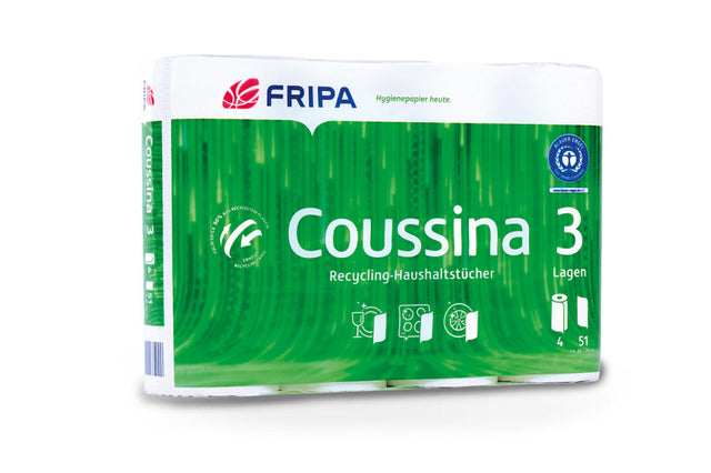 FRIPA Coussina Küchenrollen 3-lagig Recyclingpapier
