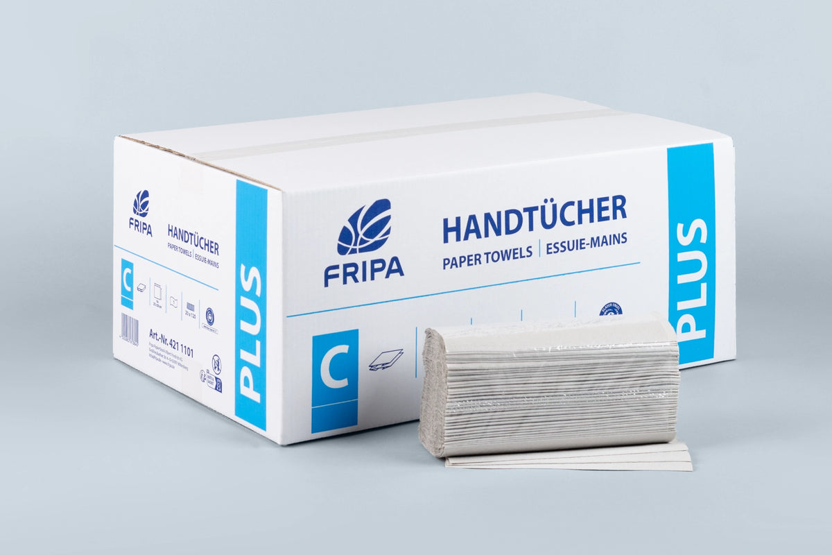 FRIPA Plus Papierhandtücher 1-lagig Recyclingpapier