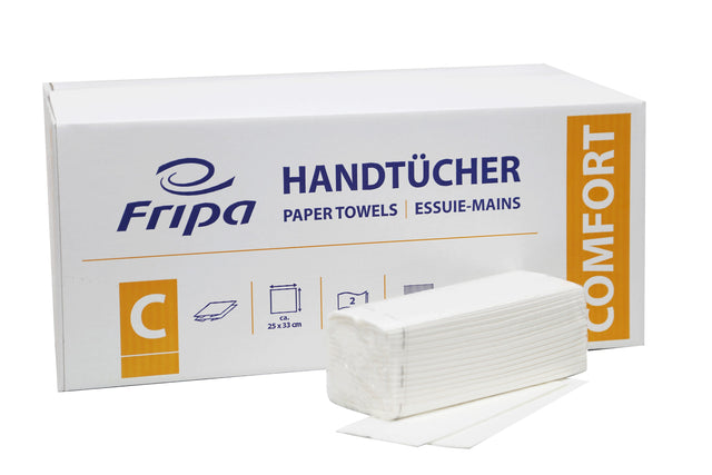 FRIPA Comfort Papierhandtücher 2-lagig 100 % Zellstoff