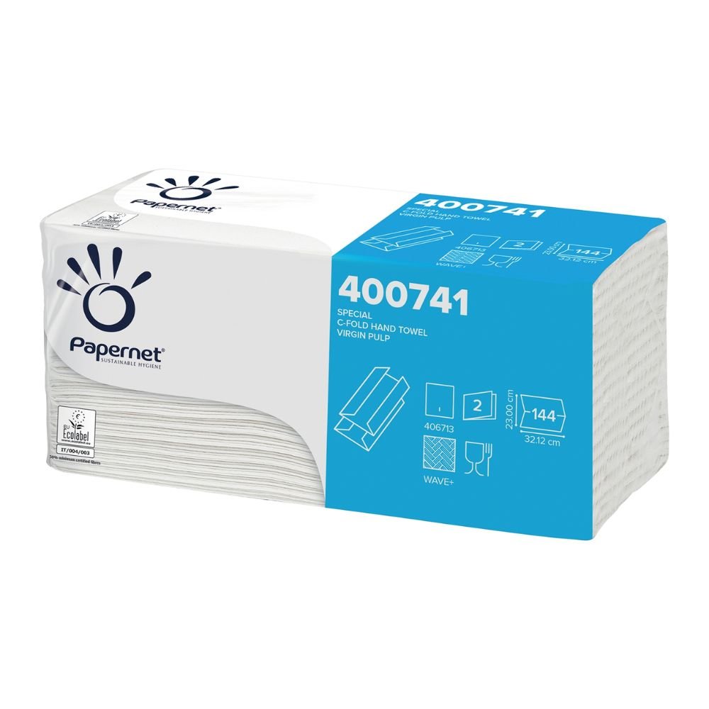 Papernet Falthandtücher 400741 C-Falz, 2-lagig – 2.880 Blatt