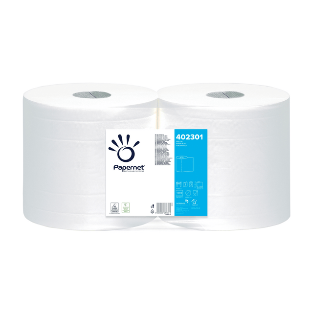 Papernet Wischtuchrollen 402301, 2-lagig – 2 Rollen