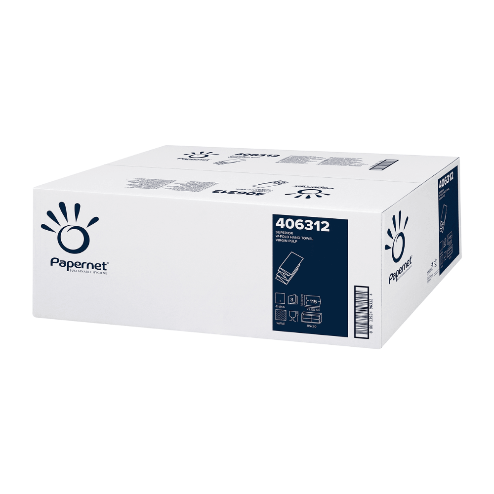 Papernet Falthandtücher 406312 W-Falz, 3-lagig – 2.300 Blatt