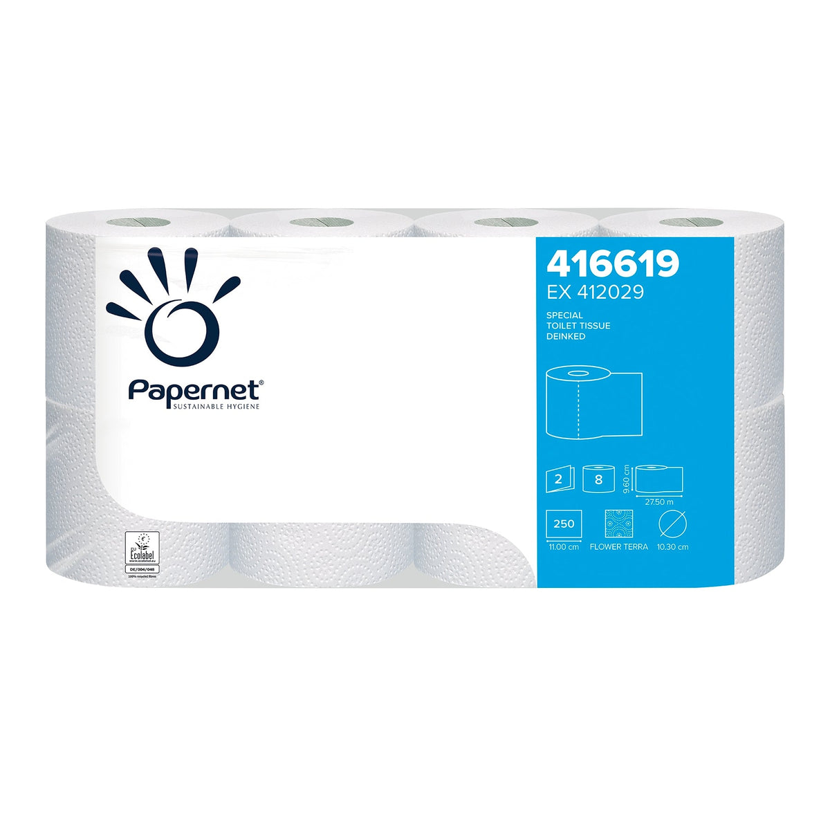 Papernet Toilettenpapier 416619, 2-lagig – 64 Rollen