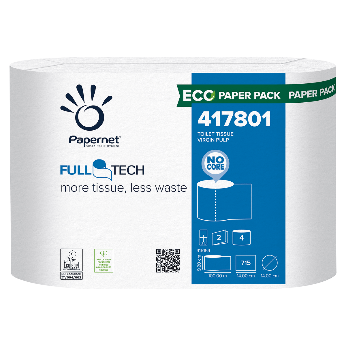 Papernet Toilettenpapier 417801, 2-lagig – 24 Rollen