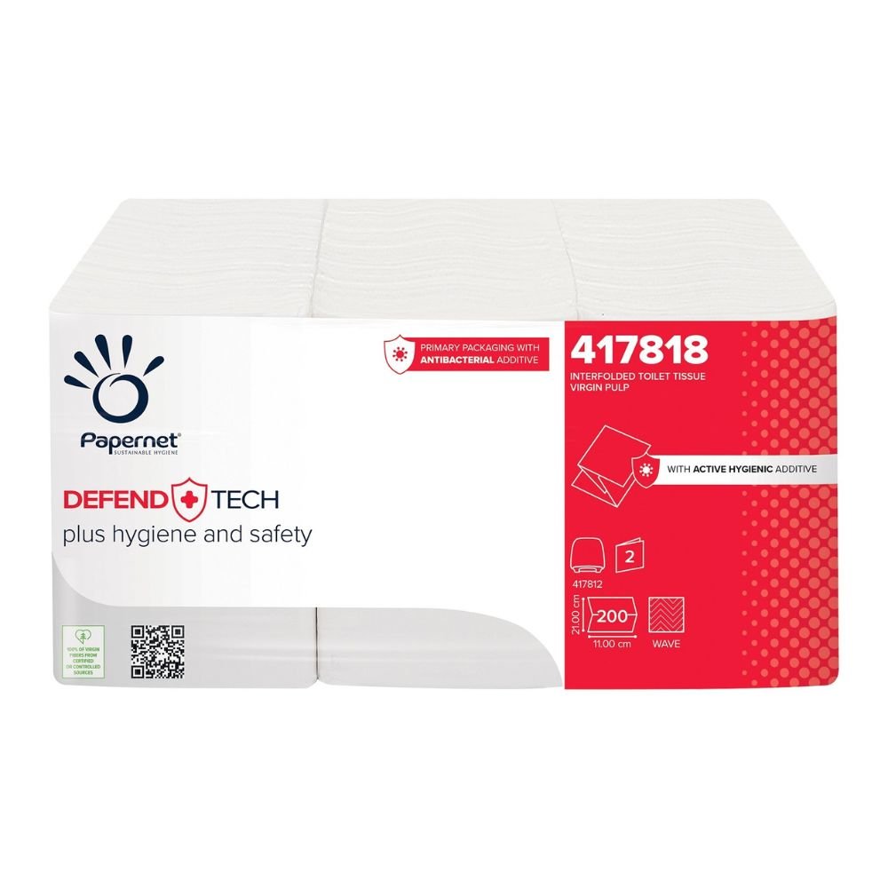 Papernet Einzelblatt-Toilettenpapier 417818, 2-lagig – 14.400 Blatt