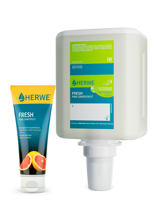 HERWE FRESH pink grapefruit – 2000 ml, Beutelflasche