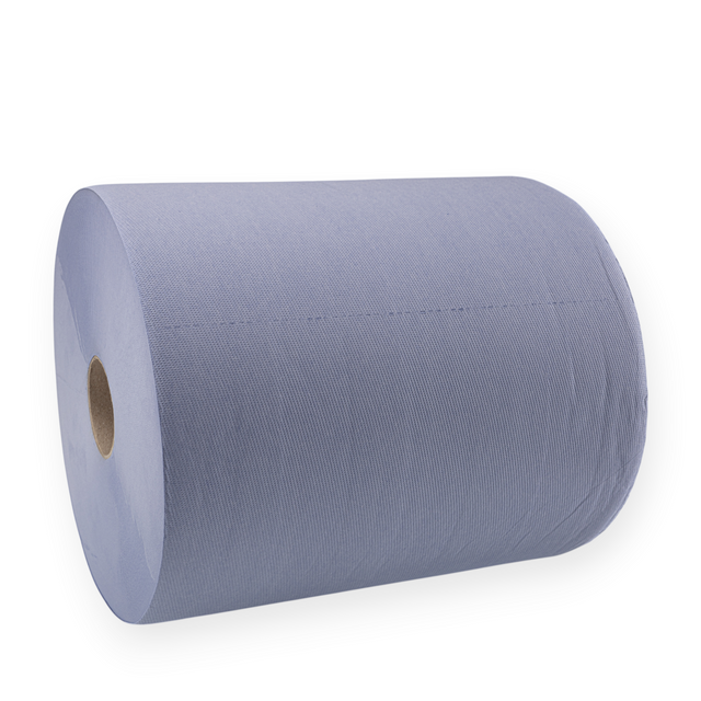 Putztuchrolle blau, 3-lagig – 34 × 37 cm, 1.000 Blatt