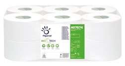 Papernet Jumbo-Toilettenpapier 407574, 2-lagig – 12 Rollen
