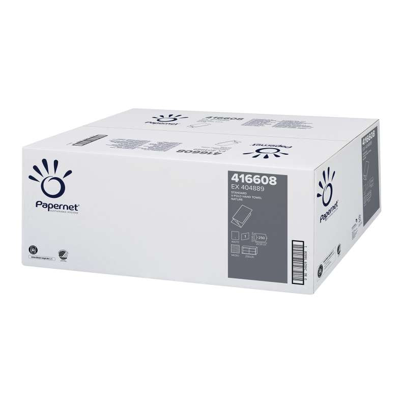 Papernet Papierhandtücher V-Falz, 1-lagig – 23 × 24,5 cm
