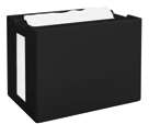 Papernet Spender 417811 – BASIC Tisch Servietten Interfold schwarz 125x178x118 Toilettenpapier Spende