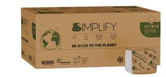 Papernet Einzelblatt-Toilettenpapier 417814, 2-lagig – 8.960 Blatt
