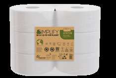 Papernet Jumbo-Toilettenpapier 419739, 1-lagig – 6 Rollen