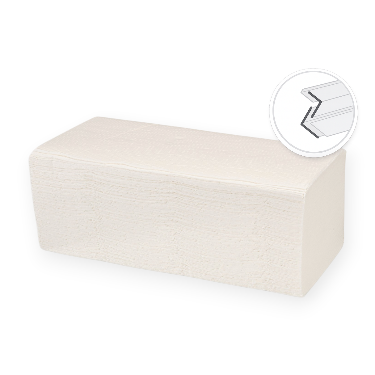 Papierhandtuch 21×21,4 cm 2-lagig Zellulose V-Falz – 3.150 Blatt/Karton
